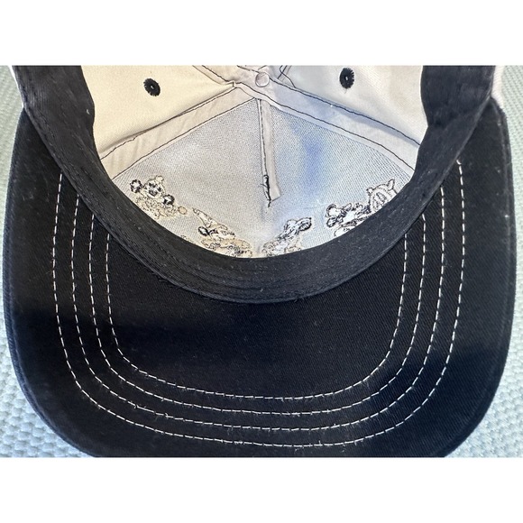 VTG Y2K Disney Mickey Mouse Classic Black Authentic Baseball Cap Hat Strapback - Picture 14 of 16